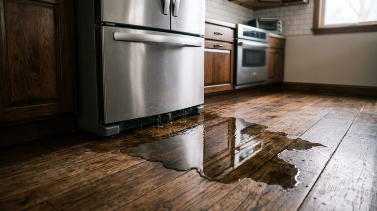 Water in bottom of Refrigerator